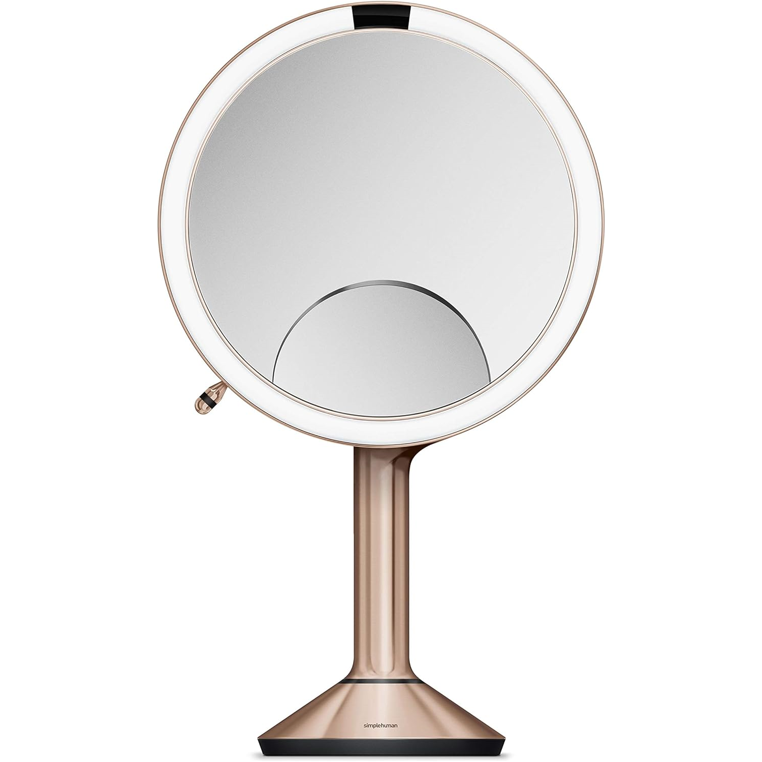simplehuman ST3034 20cm Sensor Mirror Trio with Touch-Control Brightness, Light Up Makeup Magnifying Mirror, 10x, 5x, 1x  - 2