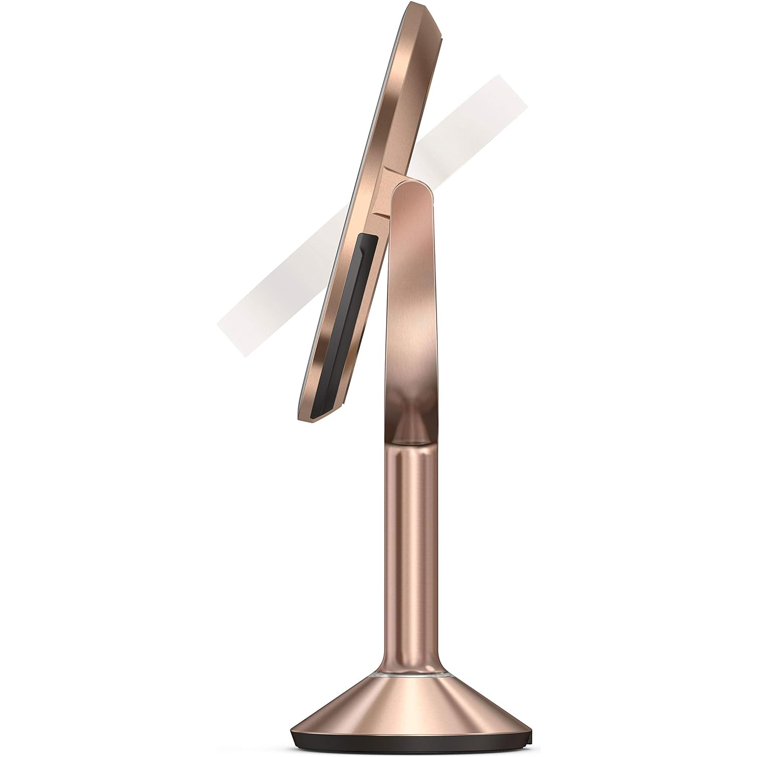 simplehuman ST3034 20cm Sensor Mirror Trio with Touch-Control Brightness, Light Up Makeup Magnifying Mirror, 10x, 5x, 1x  - 3