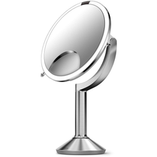 simplehuman ST3024 20cm Sensor Mirror Trio with Touch-Control Brightness, Light Up Makeup Magnifying Mirror - 1