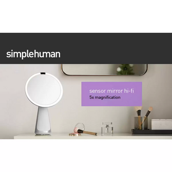 simplehuman ST3044 20cm Sensor Mirror Hi-Fi, Premium Sound and Alexa, - 4
