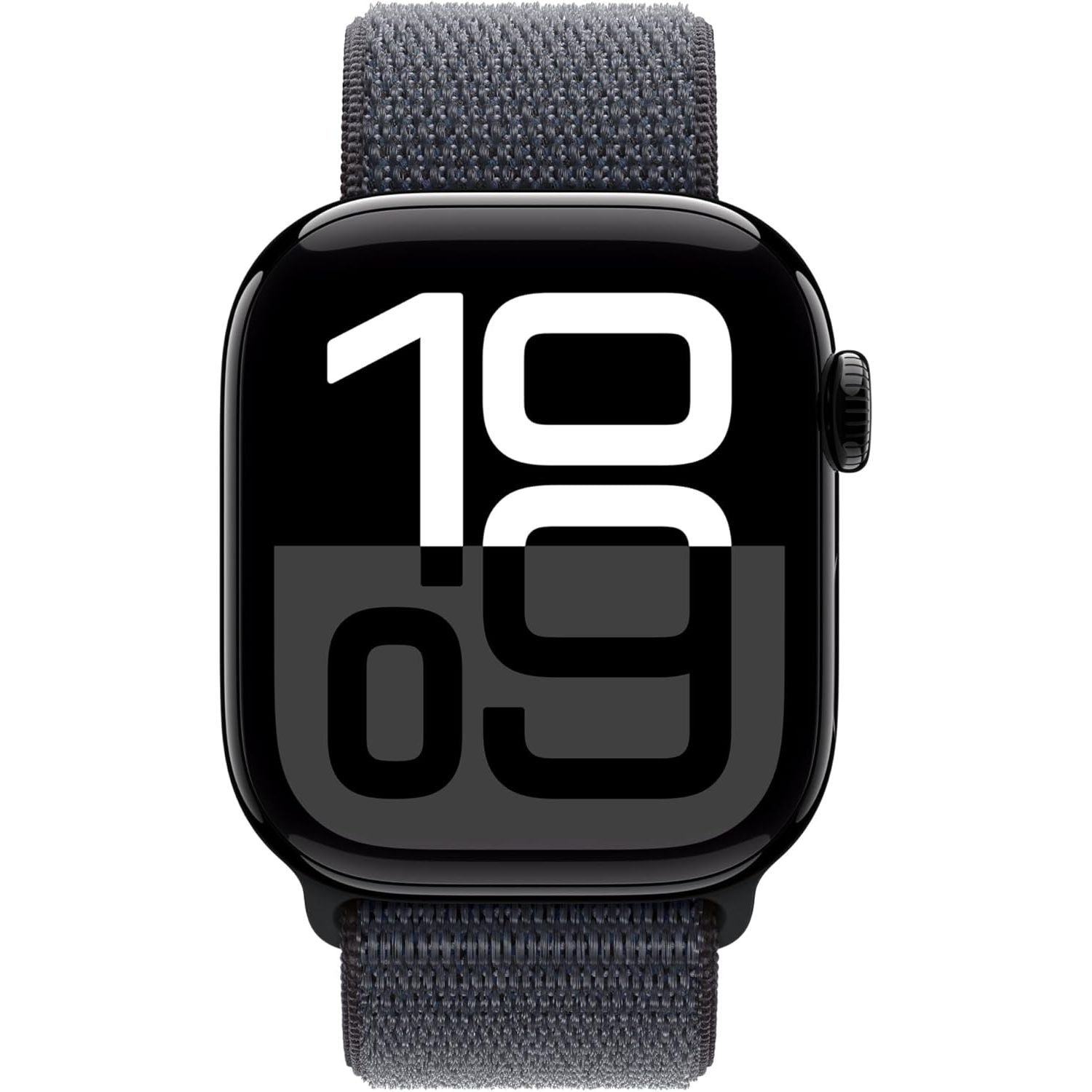 Apple Watch Series 10 GPS + Cellular 46 mm Smartwatch with Jet Black Aluminium Case with Ink Sport Loop - One Size. Fitness Tracker, ECG App, Always-On Retina Display, Carbon Neutral  - 1