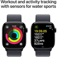 Apple Watch Series 10 GPS + Cellular 46 mm Smartwatch with Jet Black Aluminium Case with Ink Sport Loop - One Size. Fitness Tracker, ECG App, Always-On Retina Display, Carbon Neutral  - 4
