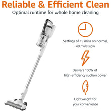 Amazon Basics 2 in 1 Cordless Vacuum Cleaner with DC Motor 150W 0.7L White and Black - 2