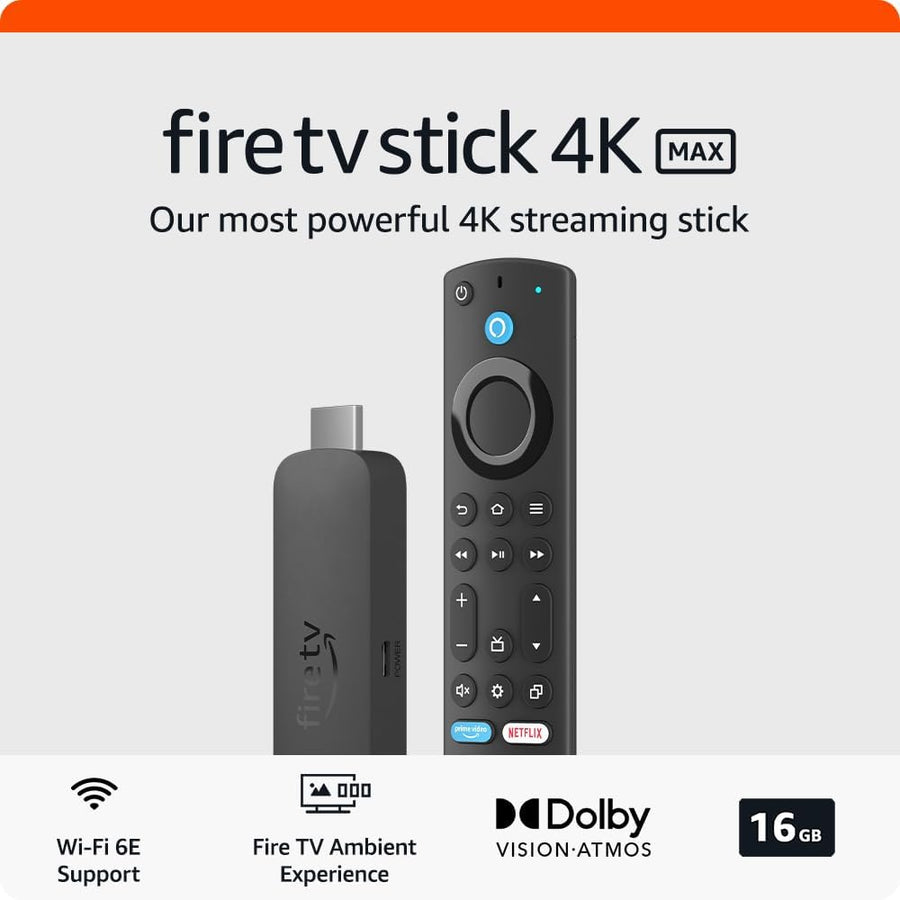 Amazon Fire TV Stick 4K Max (Newest Gen) Ultra-Fast Streaming with