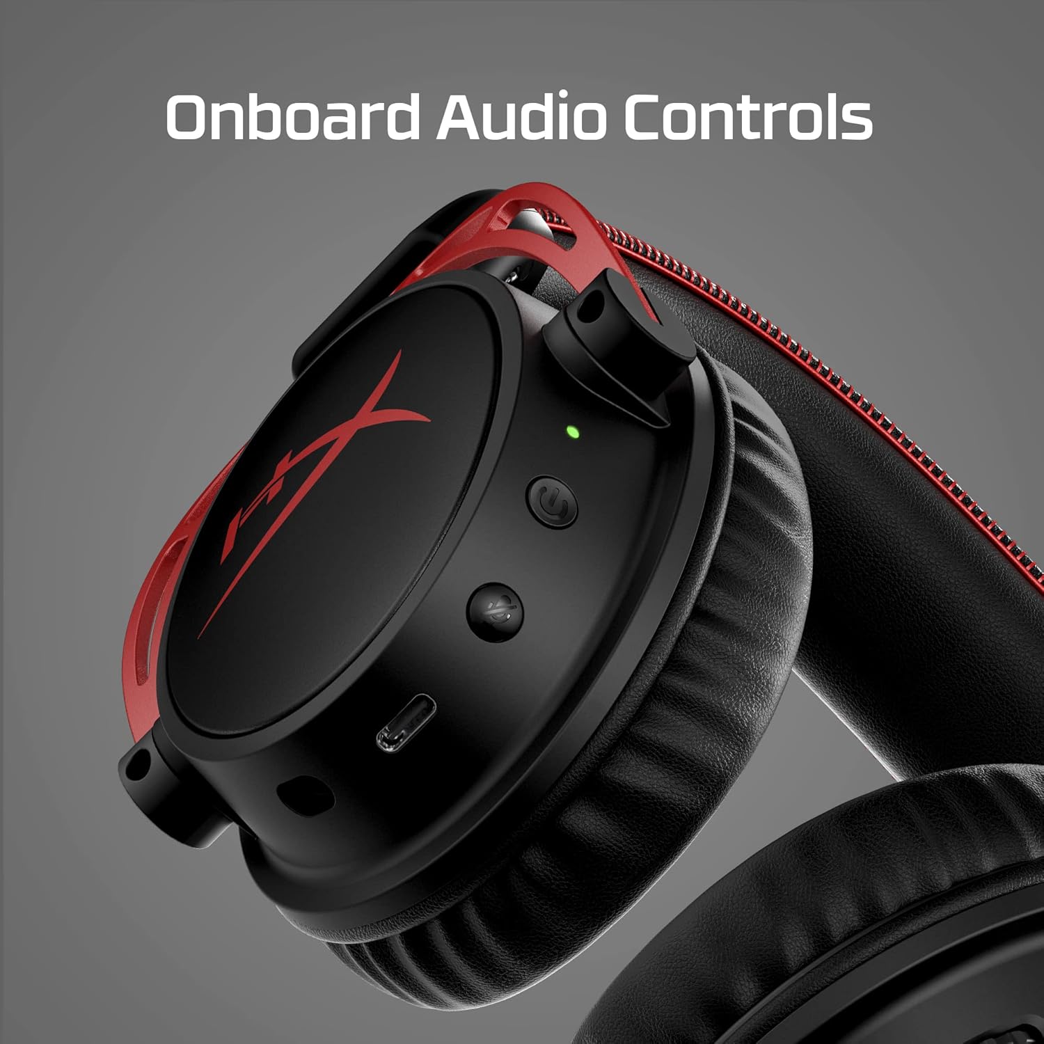HyperX Cloud Alpha Wireless - Gaming Headset for PC, 300-hour battery life, DTS Headphone:X Spatial Audio, Memory foam, Dual Chamber Drivers, Noise-cancelling mic, Durable aluminium frame  - 9