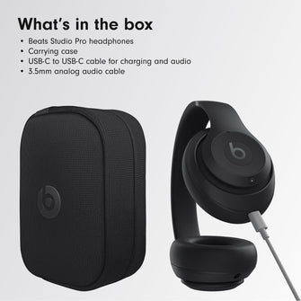 Beats Studio Pro – Wireless Bluetooth Noise Cancelling Headphones – Personalised Spatial Audio, USB-C Lossless Audio, Apple & Android Compatibility, Up to 40 Hours Battery Life – Black - 7