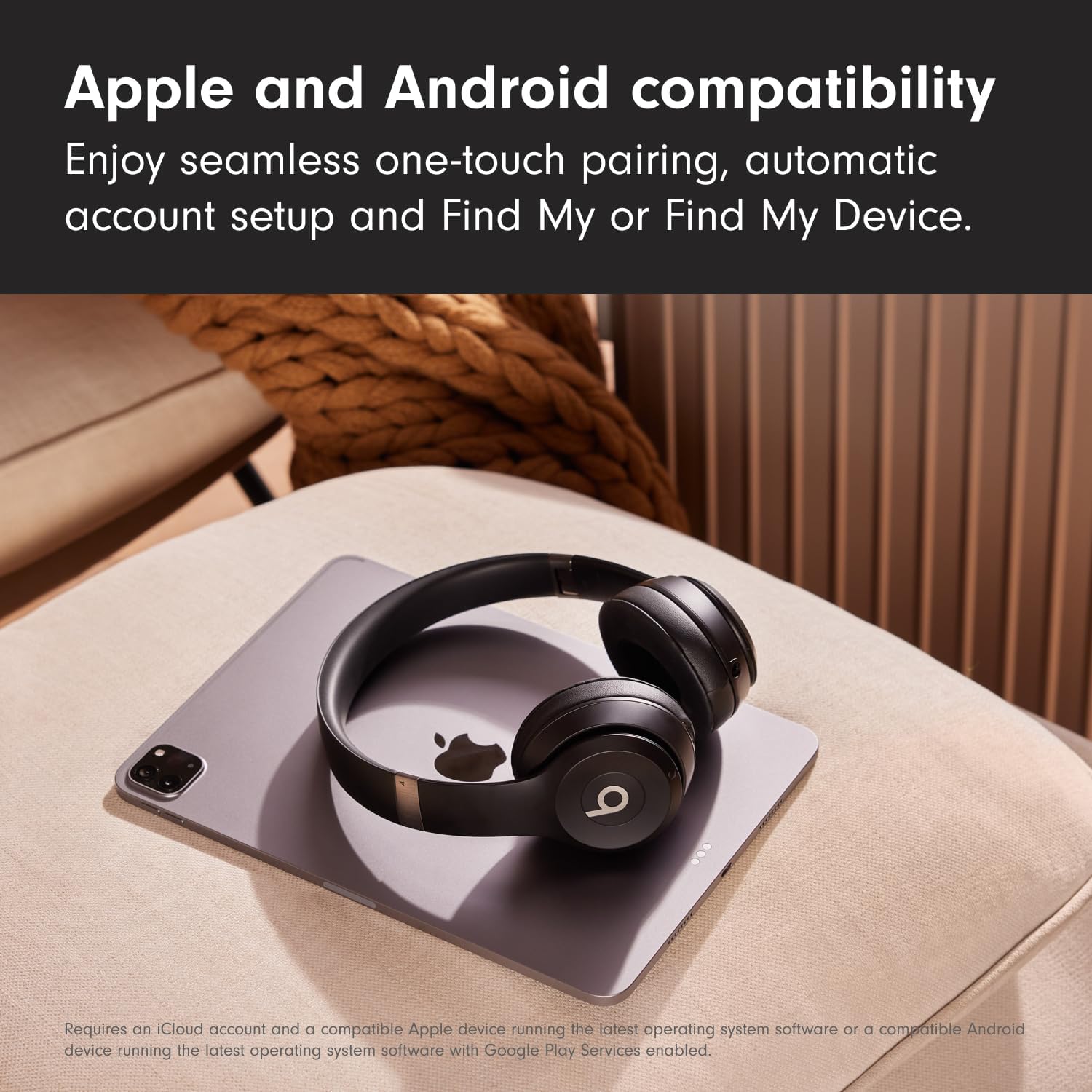 Beats Solo 4 – Wireless Bluetooth On-Ear Headphones, Apple & Android Compatible, Up to 50 hours of Battery Life – Black & Gold  - 8