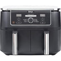 Ninja Foodi MAX Dual Zone Digital Air Fryer, 2 Drawers, 9.5L, 6-in-1, Uses No Oil, Max Crisp, Roast, Bake, Reheat, Dehydrate, Cook 8 Portions, Non-Stick Dishwasher Safe Baskets, Black - 2