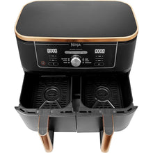 Ninja Foodi MAX Dual Zone Air Fryer, Amazon Exclusive, Tongs, 2 Drawers, 9.5L, 6-in-1, Use No Oil, Air Fry, Max Crisp, Roast, Bake, 8 Portions, Nonstick Dishwasher Safe Baskets, Copper/Black AF400UKCP  - 11