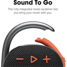 JBL Clip 4 Portable Bluetooth Speaker  Compact, Durable and Versatile Sound - Black/Orange  - 2