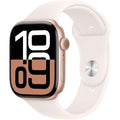 Apple Watch Series 10 GPS 42mm Smartwatch with Rose Gold Aluminium Case with Light Blush Sport Band - S/M. Fitness Tracker, ECG App, Always-On Retina Display, Water Resistant  - 3