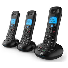 BT 3570 Cordless Landline House Phone with Nuisance Call Blocker Digital Answer Machine Trio Handset Pack - 3