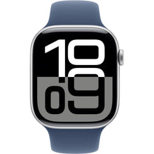 Apple Watch Series 10 GPS 46 mm Smartwatch with Silver Aluminium Case with Denim Sport Band - M/L. Fitness Tracker, ECG App, Always-On Retina Display, Water Resistant  - 2