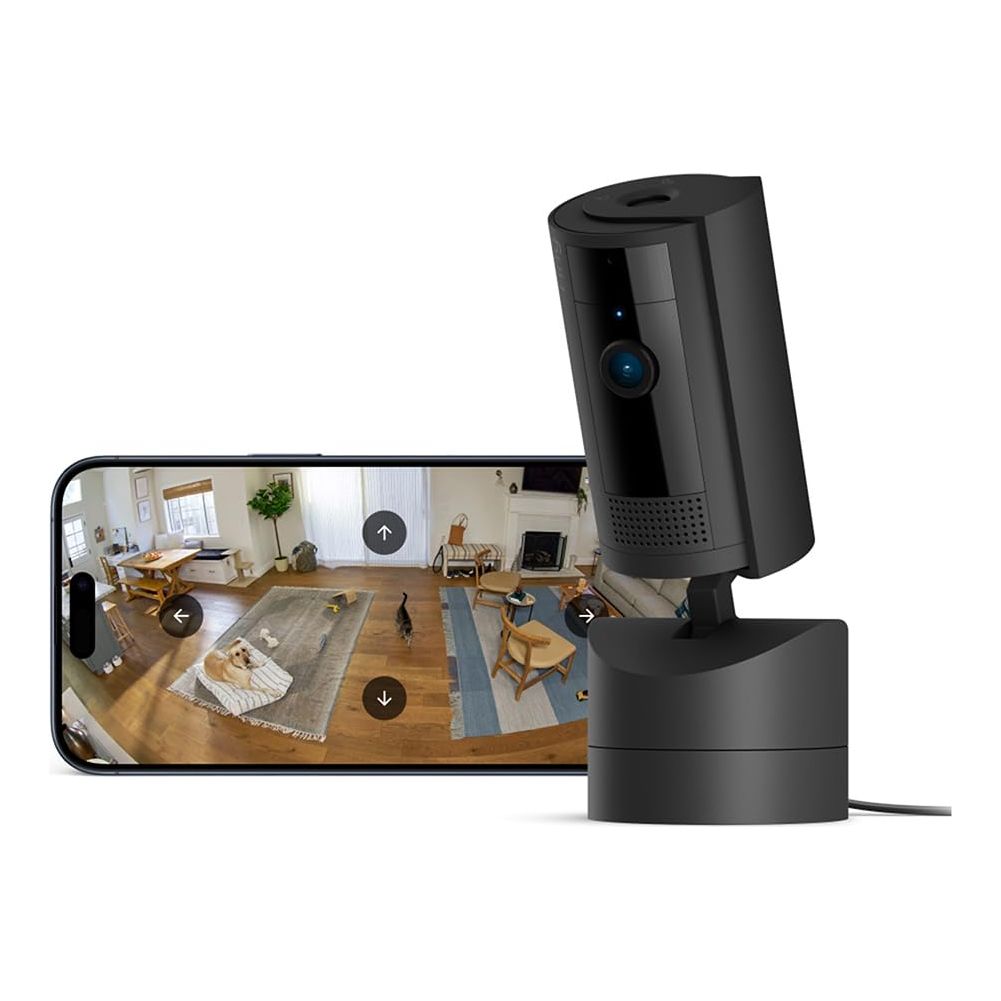 Ring Pan-Tilt Indoor Camera Plug-In Pet and Home Security Camera 360 ...