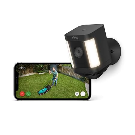 Ring Spotlight Cam Plus Battery | Wireless outdoor Security Camera 1080p HD Video, Two-Way Talk, LED Spotlights, Siren, alternative to CCTV system | 30-day free trial of Ring Home - 6