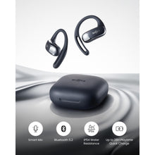 SHOKZ OpenFit Air Open-Ear Headphones, True Wireless Bluetooth Earphones with Mic, Fast Charging, 28h Playtime, IP54 Waterproof for Workout - Black  - 2