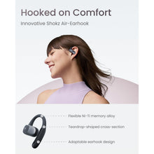 SHOKZ OpenFit Air Open-Ear Headphones, True Wireless Bluetooth Earphones with Mic, Fast Charging, 28h Playtime, IP54 Waterproof for Workout - Black  - 6