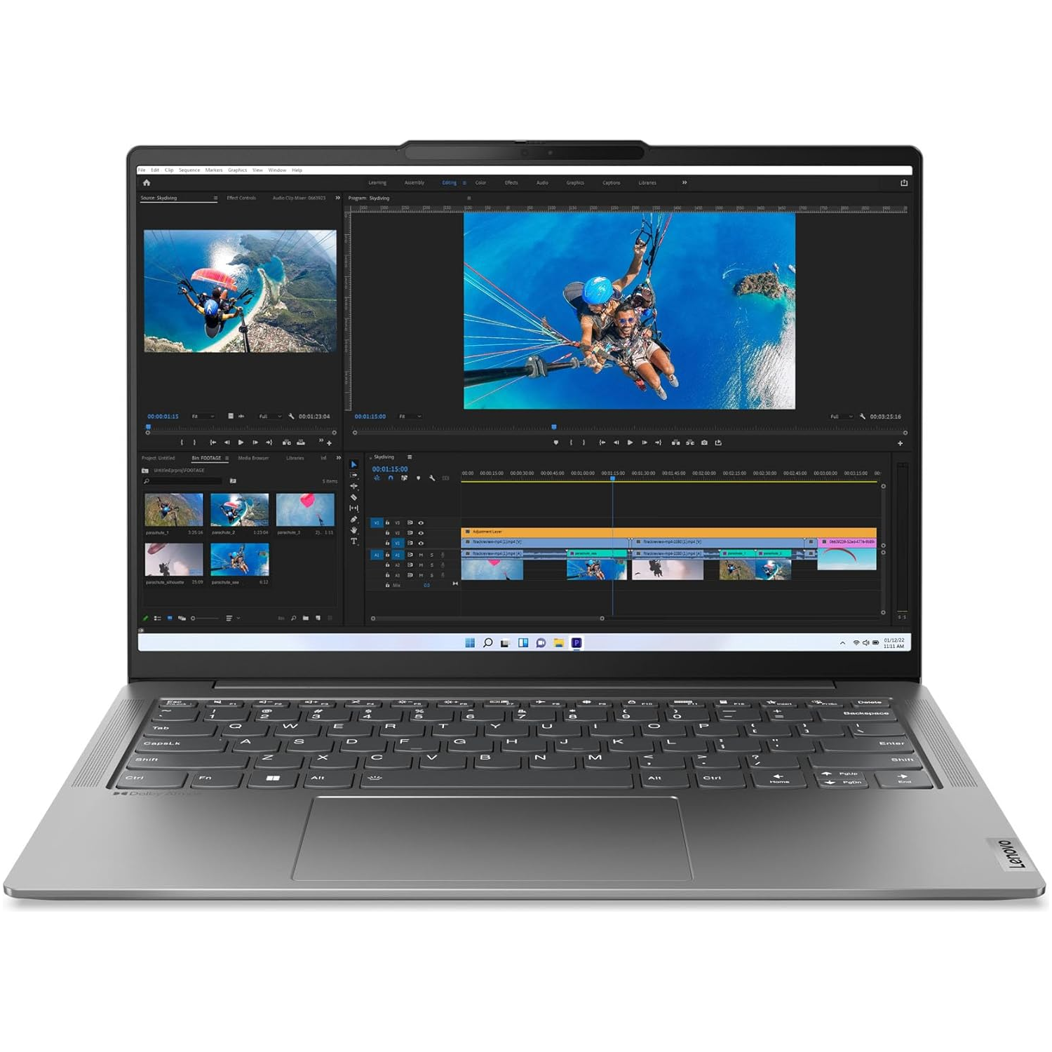 LENOVO Yoga Slim 6 14" Laptop - Intel® Core™ i5, 512 GB SSD, Storm Grey - 3