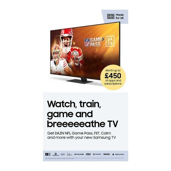 SAMSUNG QE55S95DATXXU 55" Smart 4K Ultra HD HDR OLED TV with Bixby & Alexa - 3