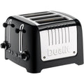 Dualit DPP4 Lite 4-Slice Toaster European Plug (UK Adapter Included) - Black  - 1