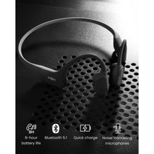 SHOKZ OpenRun SE Wireless Bone Conduction Headphones, [England Athletics Recommended] Open-Ear Bluetooth Earphones with Mic, Waterproof Sports Headset with 8H Playtime for Running Workout, Comet Grey  - 6