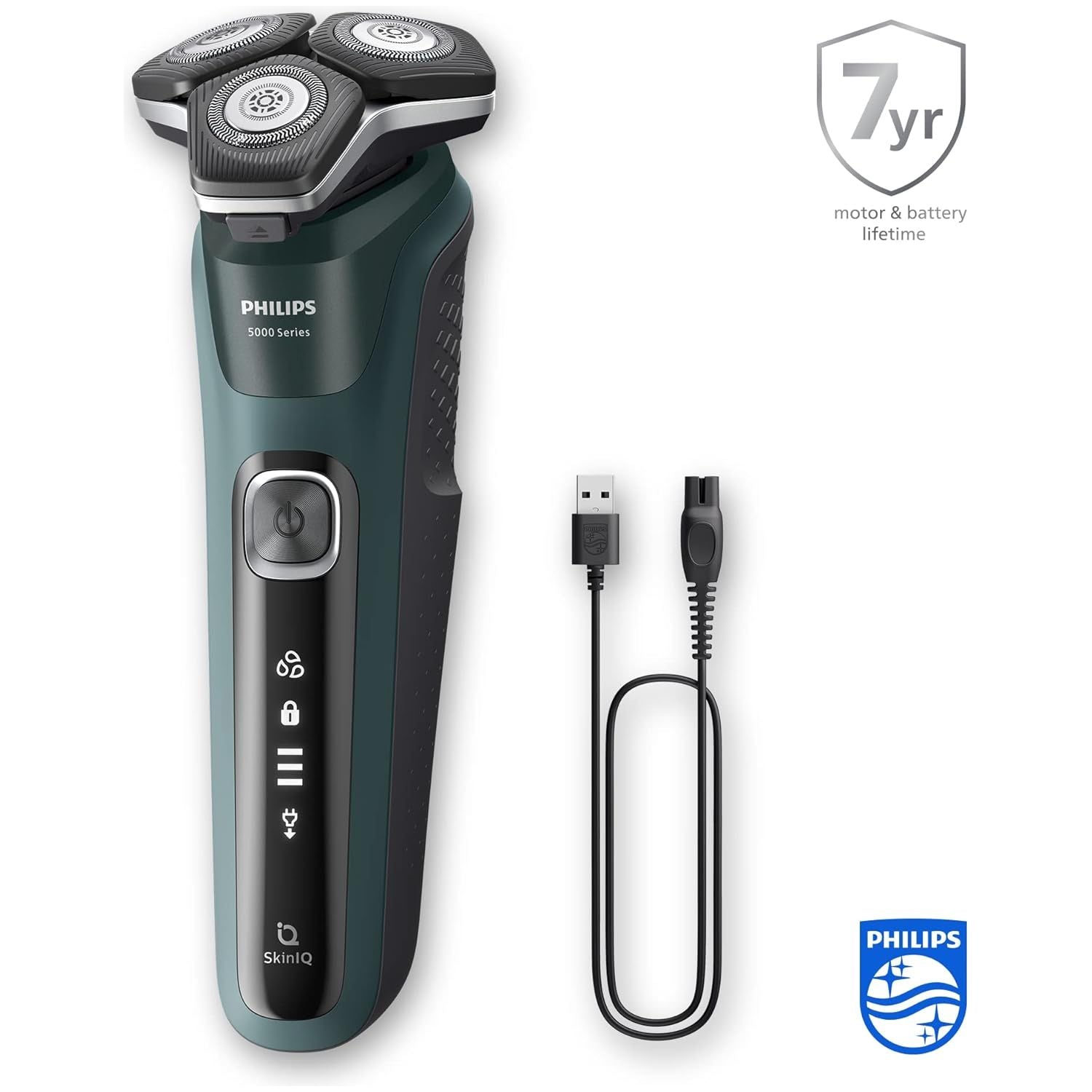 Philips Shaver Series 5000 - Wet & Dry Electric Mens Shaver with Charging Stand and Travel Case (Model S5884/35) - 3