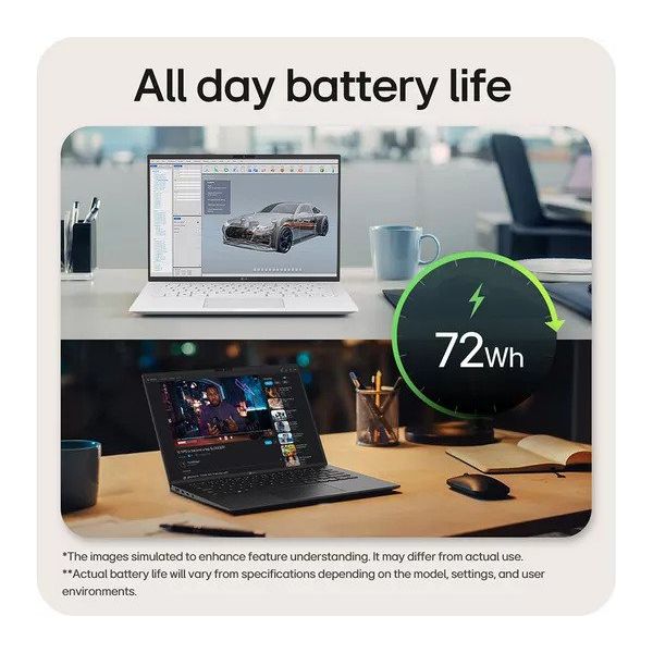 LG gram 14 (14Z90S-G.AR55A1) – 14" Ultra Lightweight Laptop Intel Core Ultra 5 512GB SSD - Black - 7