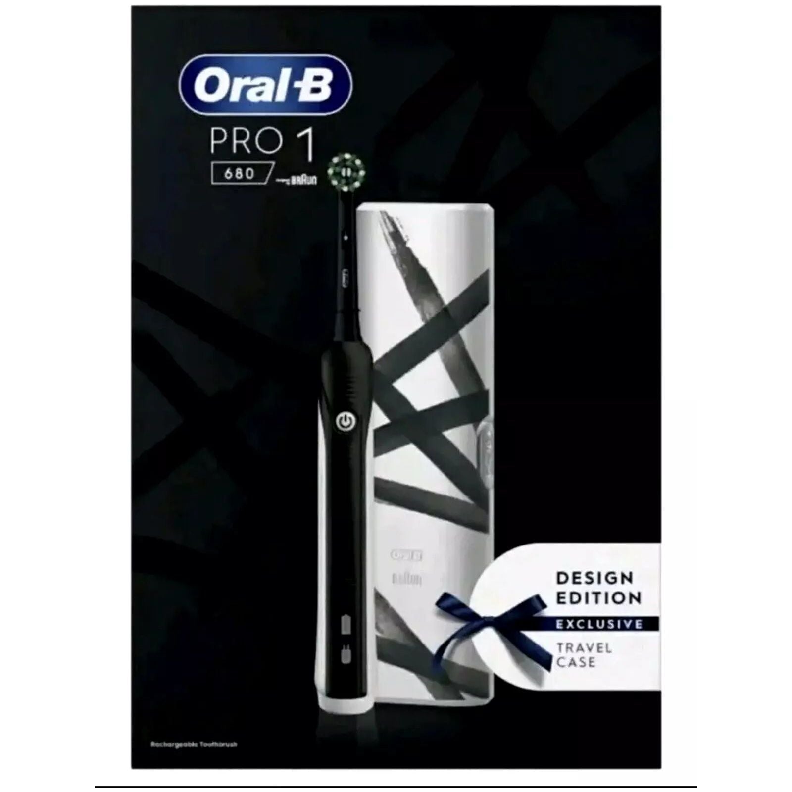 Oral-B Pro 1 680 Design Edition Rechargeable Electric Toothbrush - Black - 2