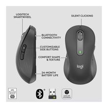 Logitech Signature M650 L Left Wireless Mouse - For Large Sized Left Hands, 2-Year Battery, Silent Clicks, Customisable Side Buttons, Bluetooth, for PC/Mac/Multi-Device/Chromebook - Grey - 6