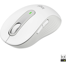 Logitech Signature M650 Wireless Mouse - For Small to Medium Sized Hands, 2-Year Battery, Silent Clicks, Customisable Side Buttons, Bluetooth, for PC/Mac/Multi-Device/Chromebook - Offwhite - 1