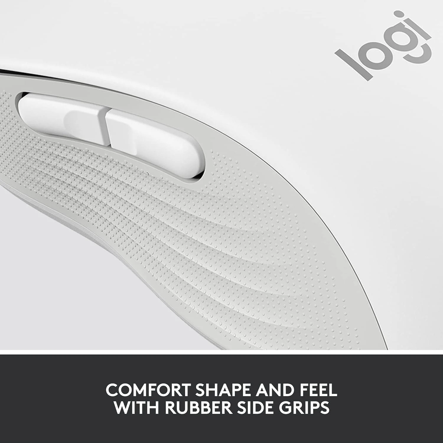 Logitech Signature M650 Wireless Mouse - For Small to Medium Sized Hands, 2-Year Battery, Silent Clicks, Customisable Side Buttons, Bluetooth, for PC/Mac/Multi-Device/Chromebook - Offwhite - 8