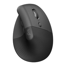 Logitech Lift Vertical Ergonomic Mouse, Wireless, Bluetooth or Logi Bolt USB receiver, Quiet clicks, 4 buttons, compatible with Windows/macOS/iPadOS, Laptop, PC - Graphite - 1