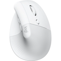 Logitech Lift Vertical Ergonomic Mouse, Wireless, Bluetooth or Logi Bolt USB receiver, Quiet clicks, 4 buttons, compatible with Windows/macOS/iPadOS, Laptop, PC - White - 1