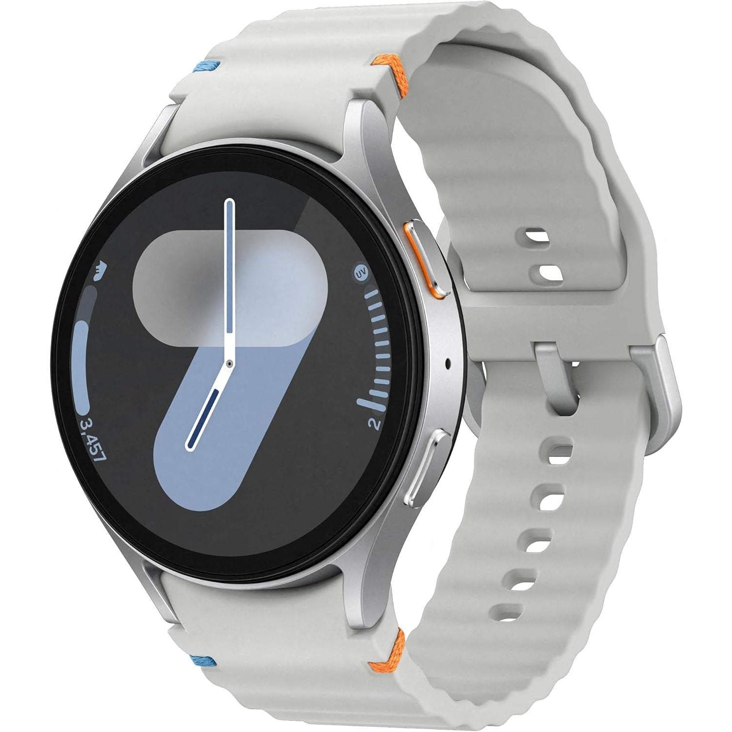 Samsung Galaxy Watch7 Silver with Galaxy AI, Smart Watch, Health Monitoring, Fitness Tracker, 44mm, Bluetooth, 3 Year Manufacturer Extended Warranty (UK Version)  - 1