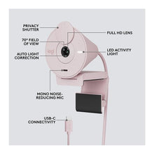 LOGITECH Brio 300 Full HD Webcam - Rose - 6