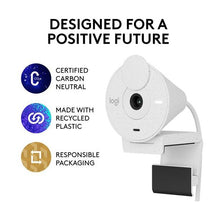 LOGITECH Brio 300 Full HD Webcam - Off-White - 8