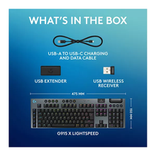 LOGITECH G915 X Lightspeed Wireless Mechanical Gaming Keyboard - Tactile Black - 7