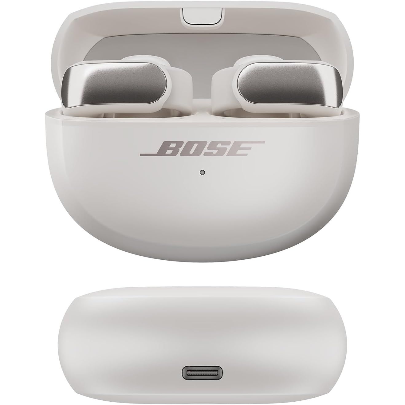 Bose Ultra Open Earbuds with Immersive Audio, Open Ear Wireless Clip on Earbuds for Comfort, Up to 48 Hours of Battery Life - White Smoke - 2