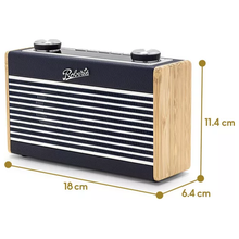 ROBERTS Rambler Uno Portable DAB+/FM Retro Bluetooth Radio – Navy Blue - 4