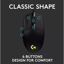 Logitech G203 Wired Gaming Mouse - Black - 4