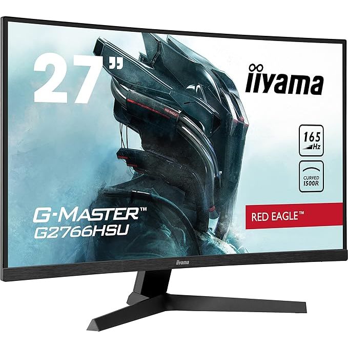 iiyama G-Master Curved 1500R 27 Inch VA LCD, 2 x HDMI, 1 x DisplayPort, USB x 2, 2 x 2W Speaker G2766HSU-B1 - 5