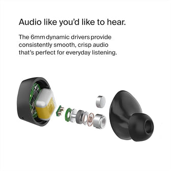 Belkin SoundForm Bolt True Wireless Earbuds – 28H Battery, IPX4, Bluetooth Mic - Black - 3