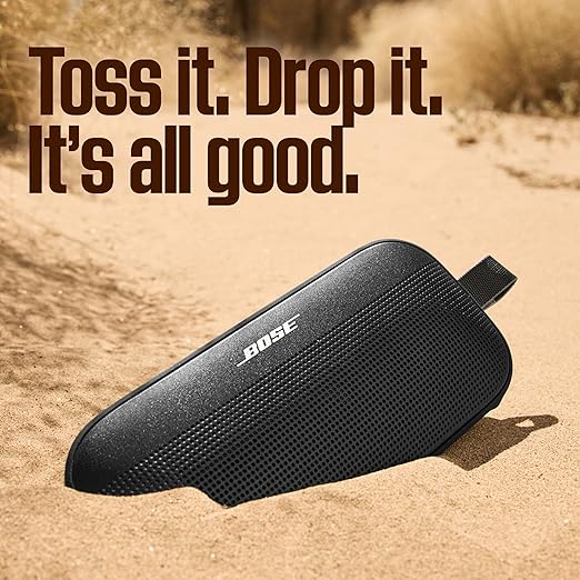 Bose SoundLink Flex (2nd Gen) – Portable Bluetooth Speaker, Hi-Fi Audio, 12H Battery, Waterproof & Dustproof - Black - 3