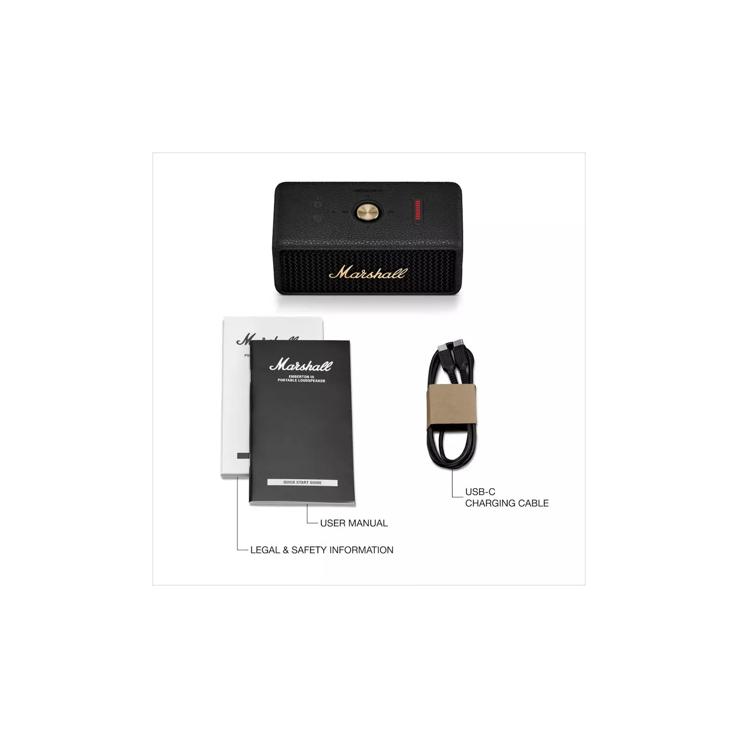 Marshall Emberton III Portable Bluetooth Speaker - Black - 4