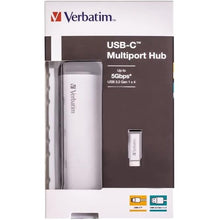 Verbatim USB-C Multiport Hub – 4-Port USB 3.2 Gen 1 Adapter - Silver - 5