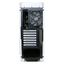 Game Max Falcon White PC Gaming Case with 2 x RGB Front Fans and Remote Control - 3