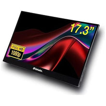 Verbatim PMT-17 17.3" Touchscreen Portable Monitor – 1080P, HDMI/USB-C, Compatible with Windows/Mac/Android - 1