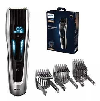 PHILIPS Series 9000 HC9450/13 Hair Clipper - Black & Silver - 1