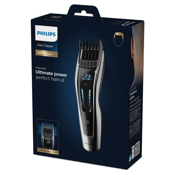 PHILIPS Series 9000 HC9450/13 Hair Clipper - Black & Silver - 5