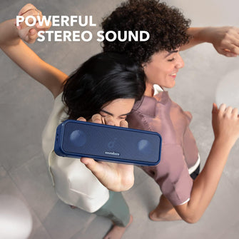 Soundcore 3 Bluetooth Speaker by Anker – Waterproof, BassUp, 24H Playtime - Blue - 3